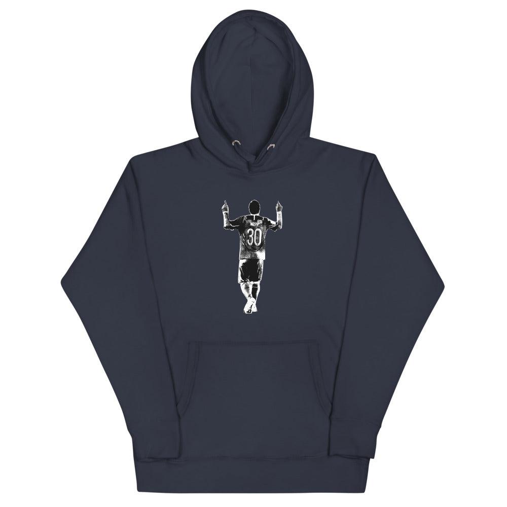 MESSI Silhouette #30 Graphic Hoodie商品第2张图片规格展示