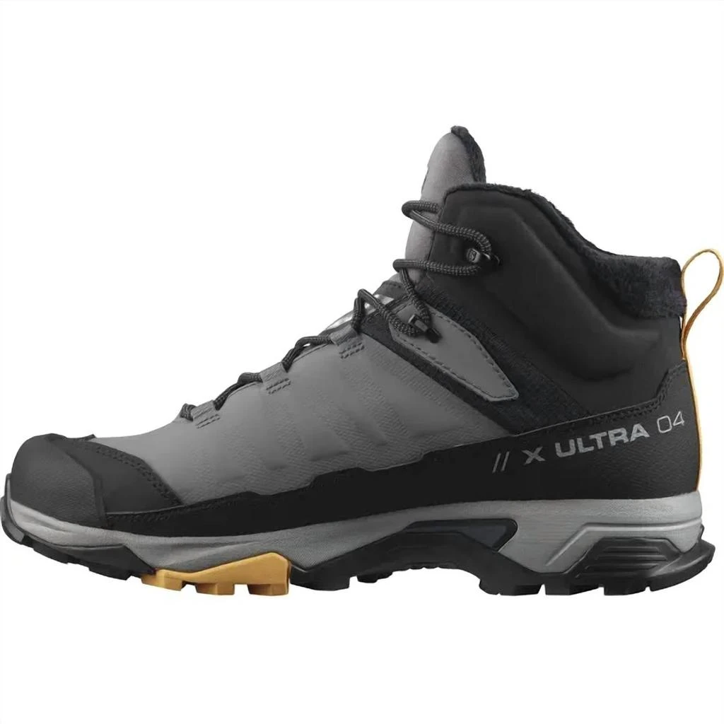 商品Salomon|Men's Ultra 4 Mid Winter Winter Boots In Quiet Shade/black/apricot,价格¥978,第1张图片