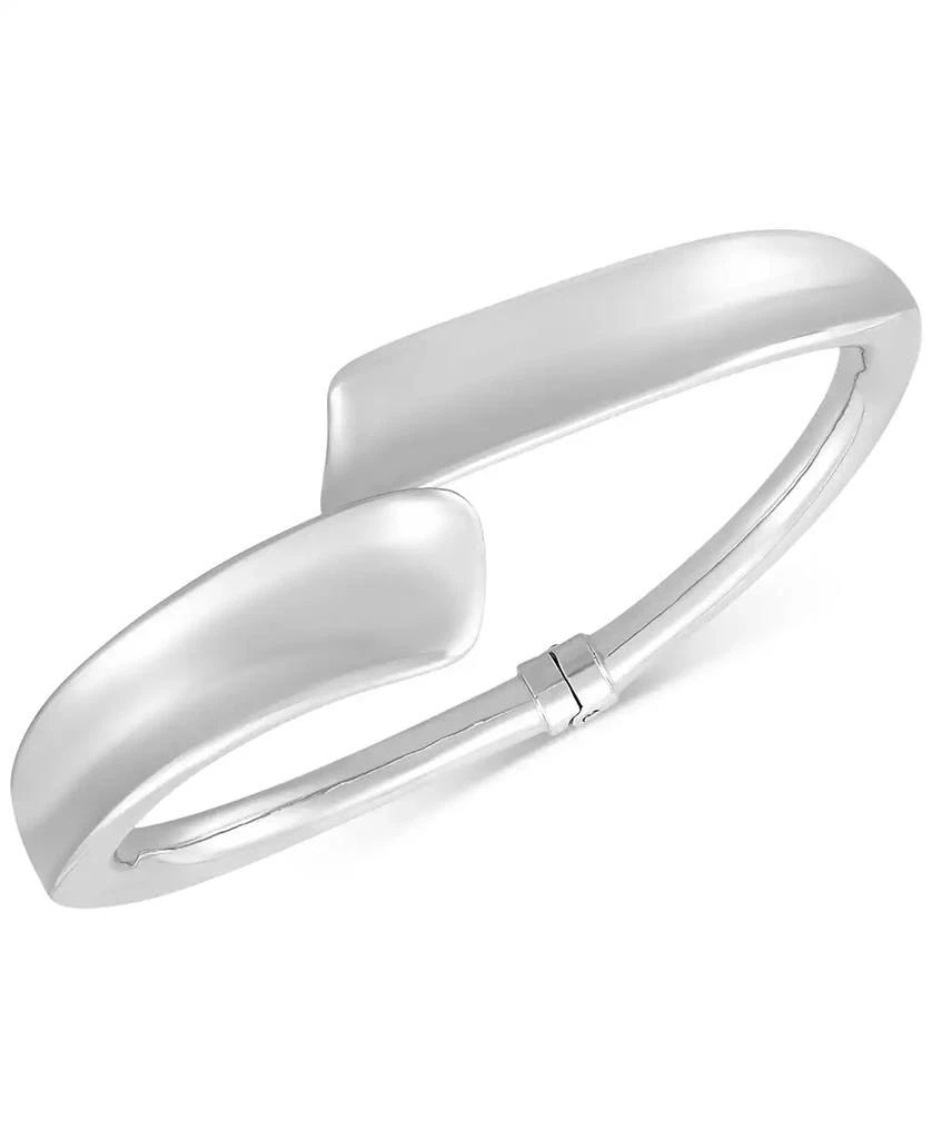 商品Italian Silver|Flared Edge Bypass Bangle Bracelet in Sterling Silver,价格¥4965,第1张图片