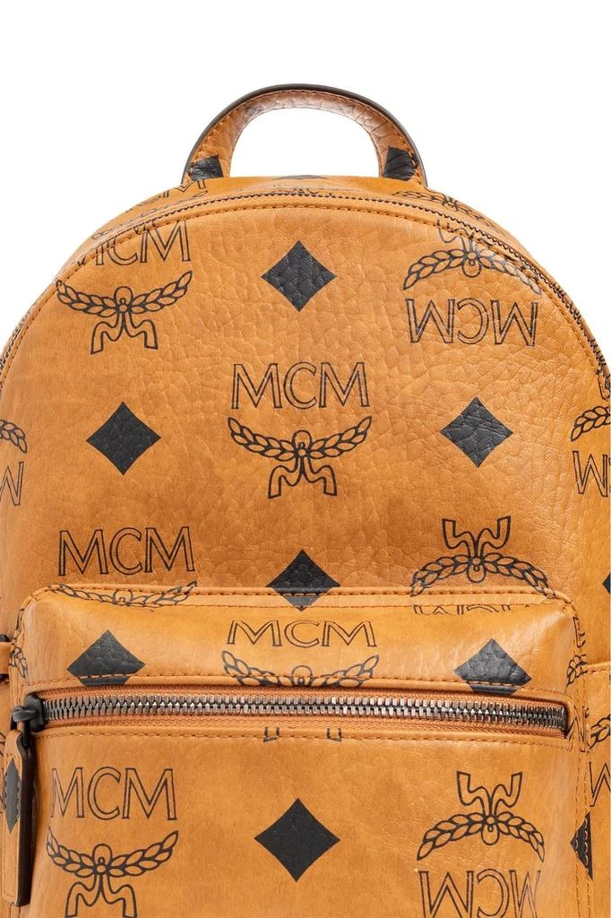 商品MCM|MCM All-Over Logo Printed Zipped Backpack,价格¥5970,第5张图片详细描述