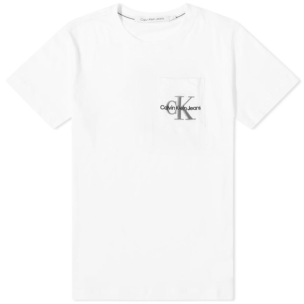 Calvin Klein Monogram Logo Pocket Tee商品第1张图片规格展示