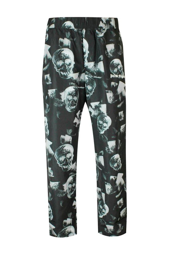 商品Palm Angels|Palm Angels Side Stripe Skull Printed Trousers,价格¥1923,第1张图片