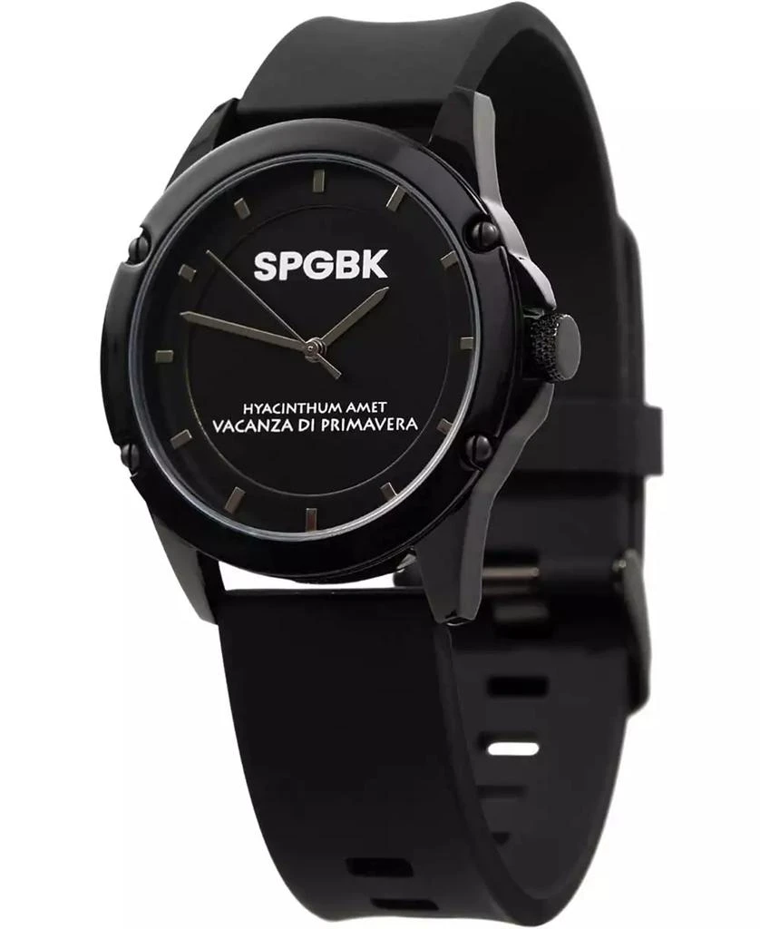商品SPGBK Watches|Unisex Bordeaux Black Silicone Band Watch,价格¥671,第1张图片