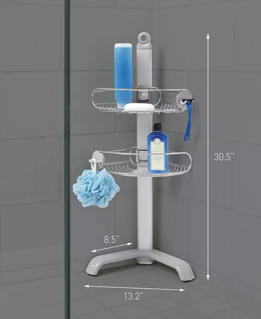 商品simplehuman|Bath Accessories, Stainless Steel Corner Shower Caddy,价格¥610,第5张图片详细描述