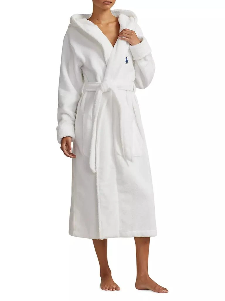 商品Ralph Lauren|Hooded Cotton Terry Logo Robe,价格¥1464,第3张图片详细描述