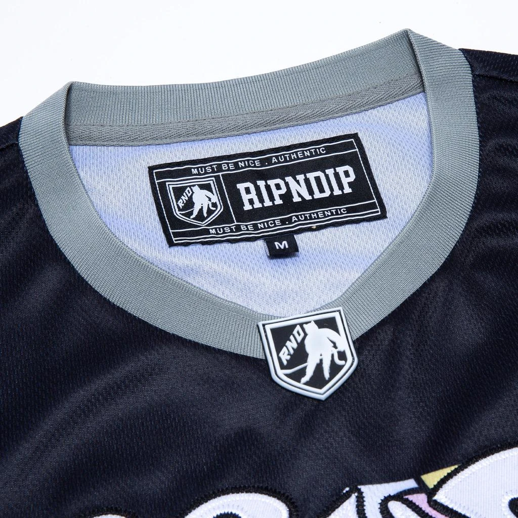 商品RIPNDIP|Flower Child Hockey Jersey (Black),价格¥229,第5张图片详细描述