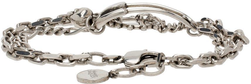 商品Alexander McQueen|Silver Safety Pin Bracelet,价格¥1582,第6张图片详细描述