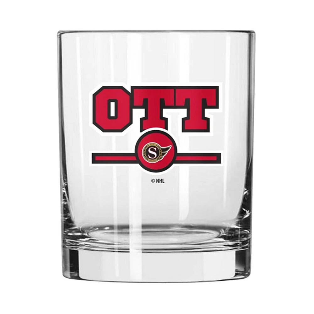商品Logo Brands|Ottawa Senators Letterman 14 oz Rocks Glass,价格¥149,第1张图片