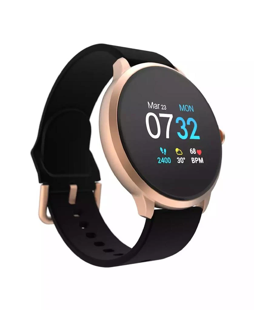 商品iTouch|Sport 3 Unisex Touchscreen Smartwatch: Rose Gold Case with Black Silicone Strap 45mm,价格¥734,第1张图片