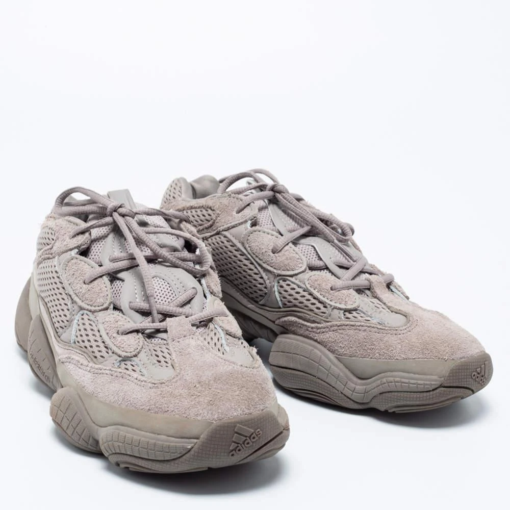 商品[二手商品] YEEZY|Yeezy x Adidas Ash Grey Mesh and Suede Yeezy 500 Sneakers Size 42,价格¥1516,第4张图片详细描述