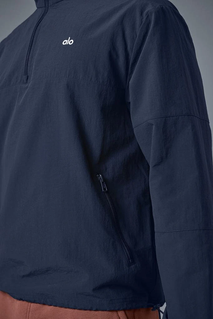 商品Alo|Light Weight Takeaway Track Pullover - Navy,价格¥1152,第4张图片详细描述