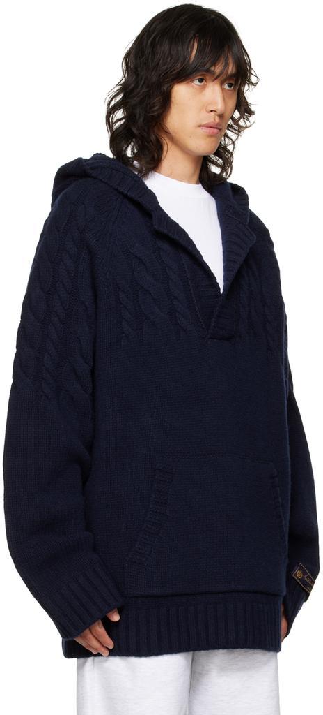 商品We11done|Navy Chunky Sweater,价格¥3236,第4张图片详细描述