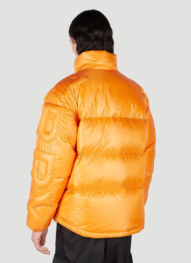 Logo Puffer Jacket in Orange商品第4张图片规格展示