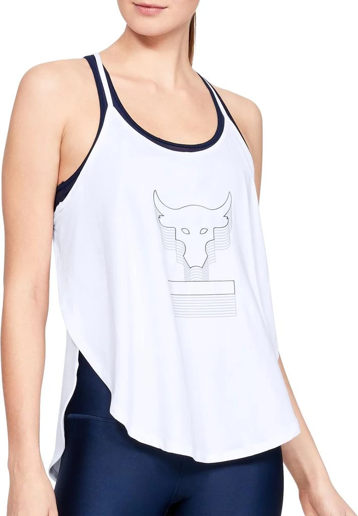 商品Under Armour|Under Armour Women's Project Rock Armour Sport Brahma Bull Graphic Tank Top 女款上衣,价格¥248,第1张图片