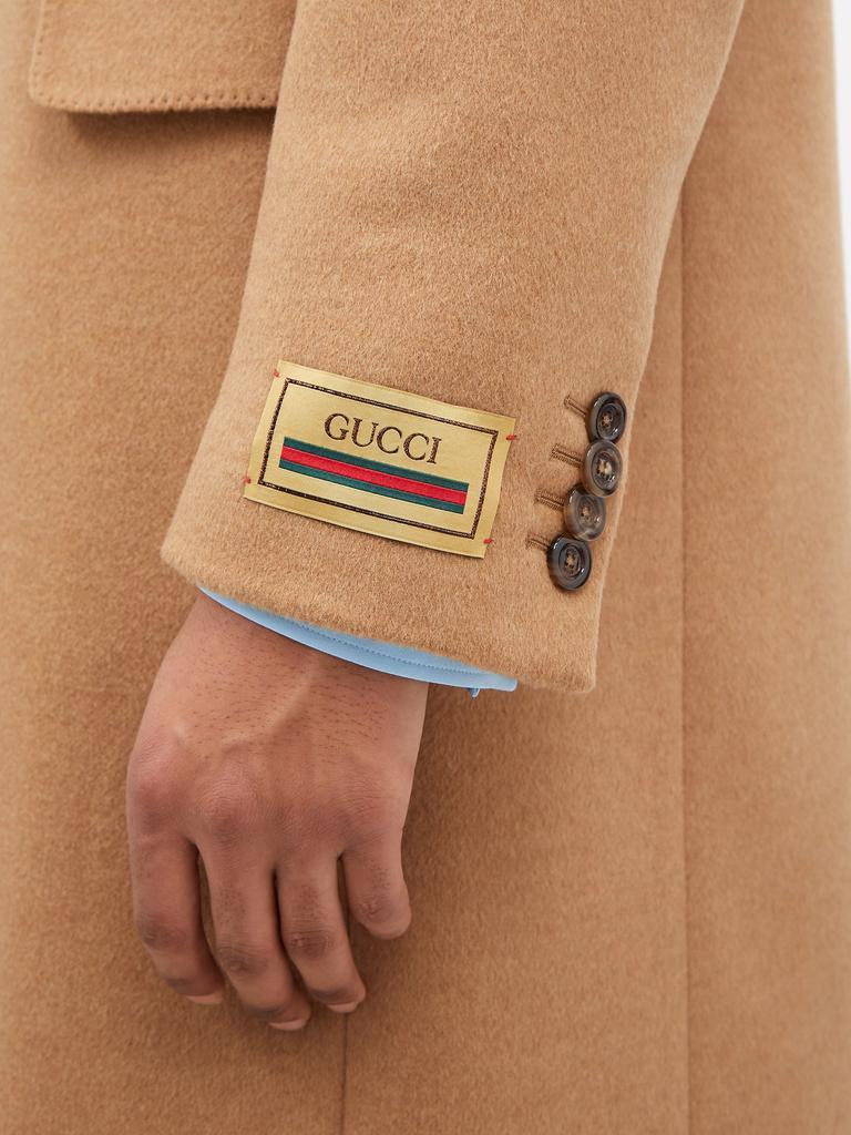 商品Gucci|Single-breasted camel coat,价格¥23956,第5张图片详细描述