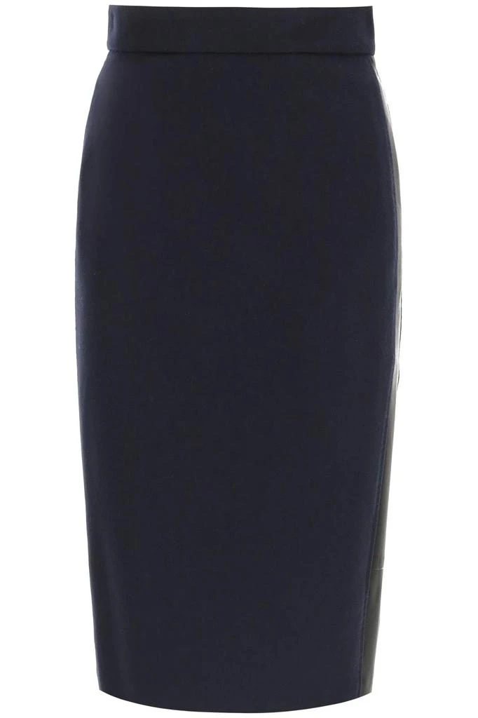 商品Max Mara|MIDI SKIRT WITH LEATHER BANDS,价格¥1068,第1张图片
