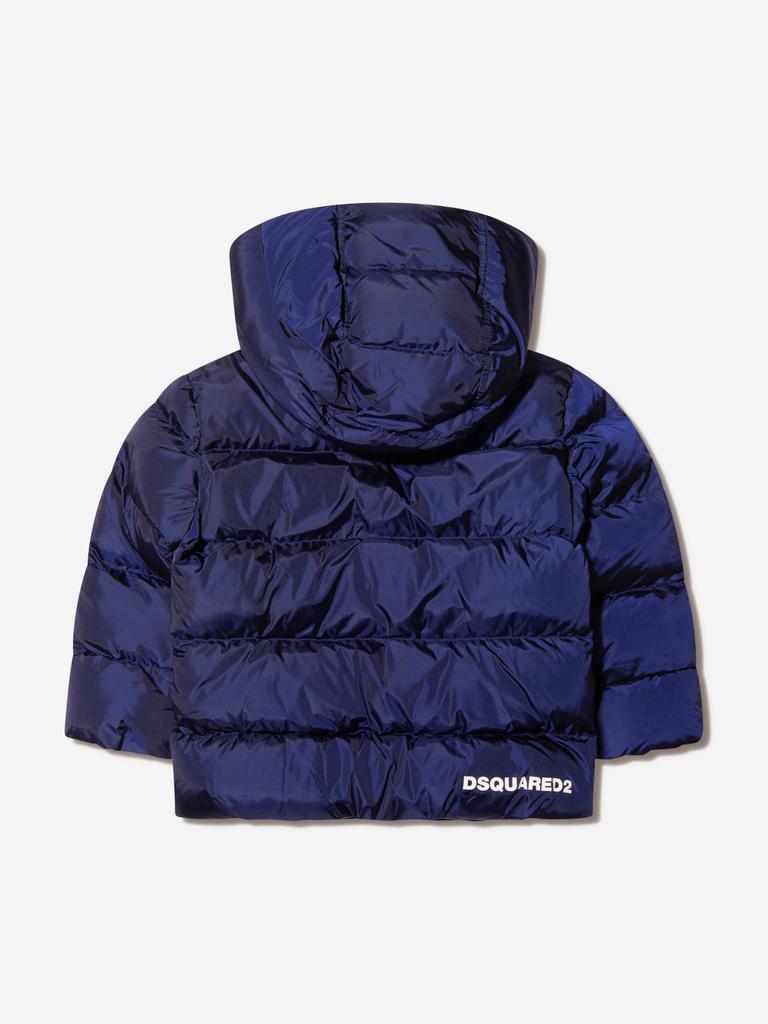 Dsquared2 Navy Kids Padded Jacket商品第4张图片规格展示