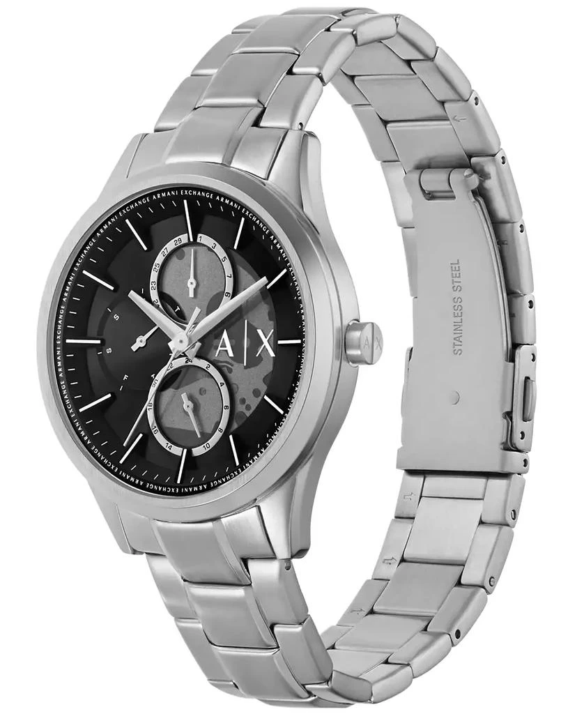 商品Armani Exchange|Men's Dante Multifunction Silver-Tone Stainless Steel Watch 42mm,价格¥1271,第4张图片详细描述