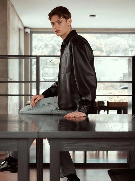 [Conscious] Eco Leather Bomber Jacket 商品