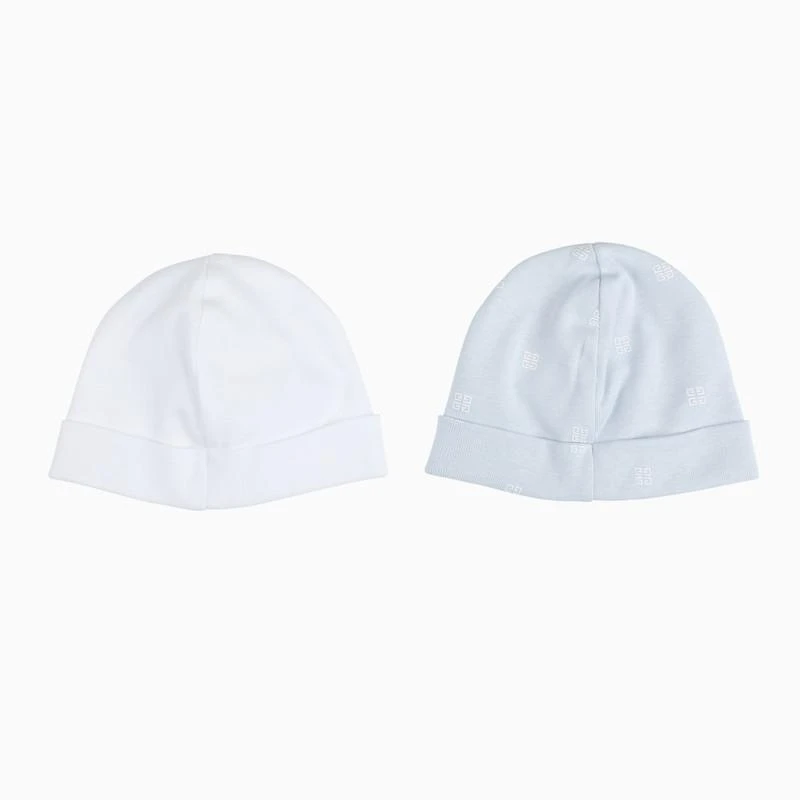 商品Givenchy|Set of two white/light blue cotton hats,价格¥722,第2张图片详细描述