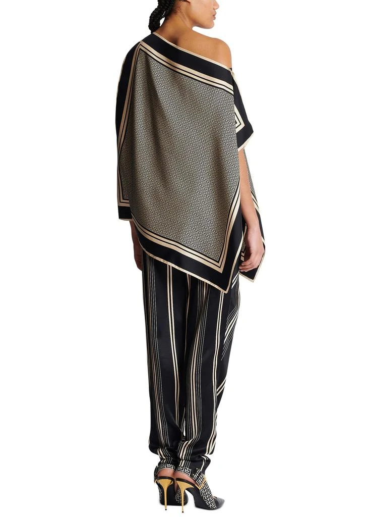 商品Balmain|经典图案部队成印花围巾,价格¥14613,第3张图片详细描述