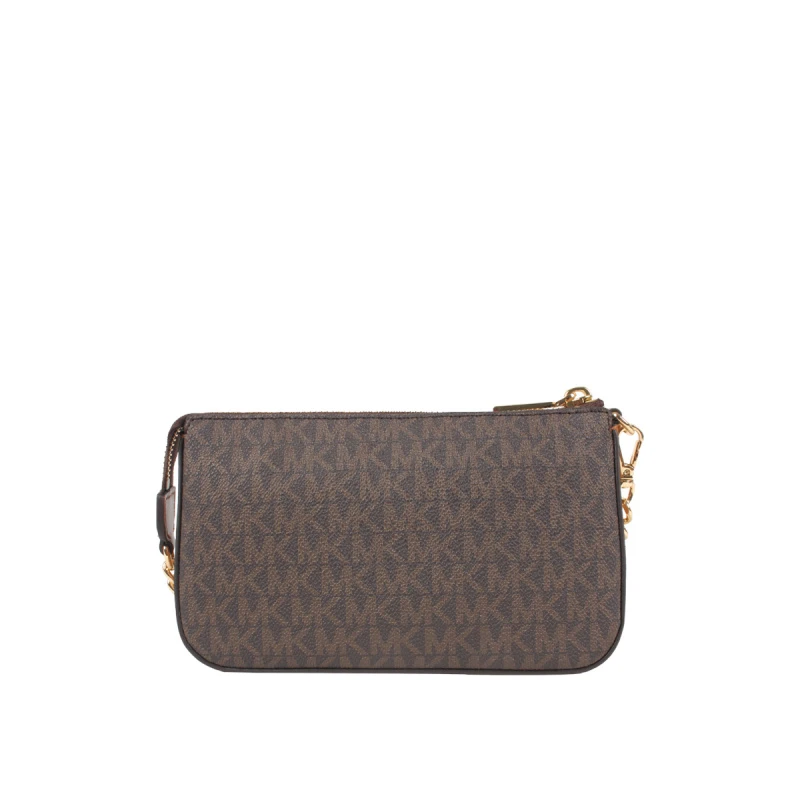 Michael Kors  JET SET中号PVC老花配皮链条女士手提单肩腋下麻将包 32F1GJ6W6B-BROWN 商品