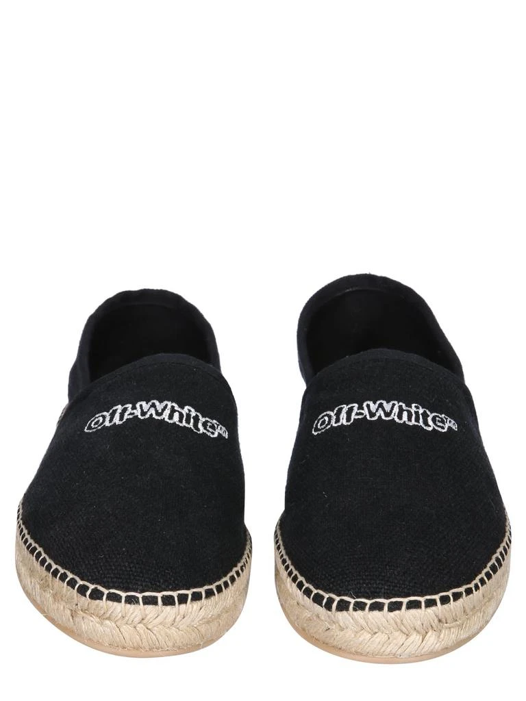 商品Off-White|Off-White Logo Embroidery Espadrilles,价格¥1627,第3张图片详细描述