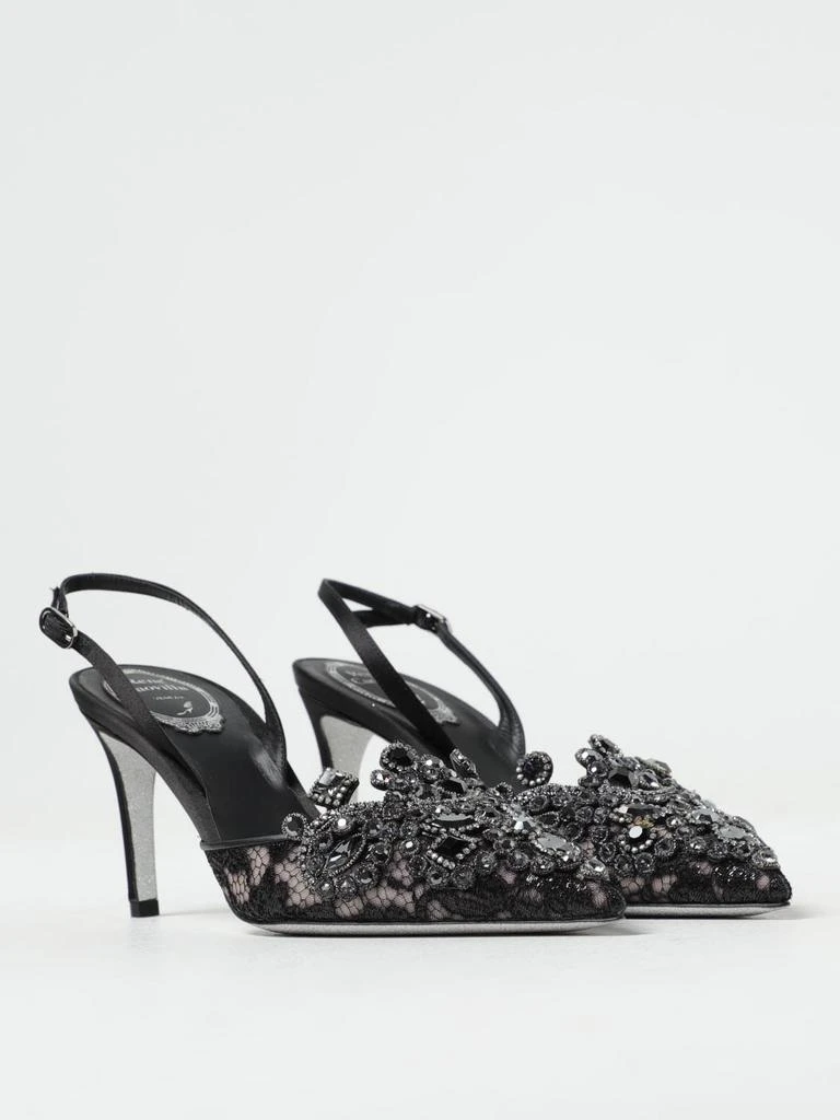 商品Rene Caovilla|René Caovilla Venetian slingbacks in lace with applications,价格¥3242,第2张图片详细描述