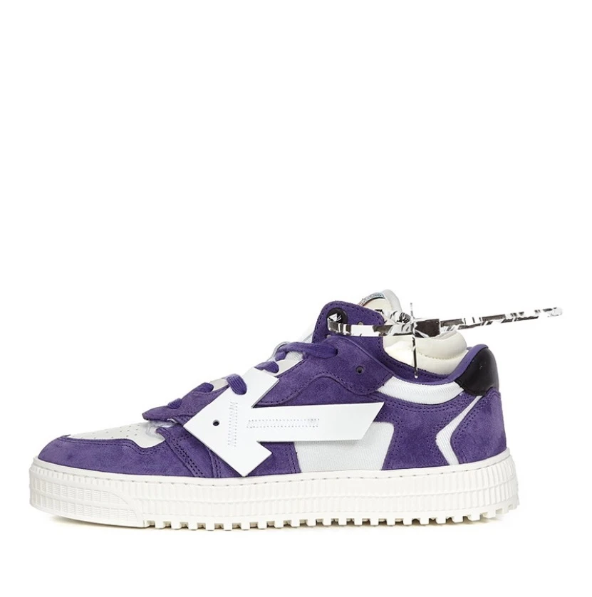 商品Off-White|Floating Arrow 休闲拼色休闲板鞋 白紫色 OMIA151R21LEA001-3701,价格¥4581,第1张图片