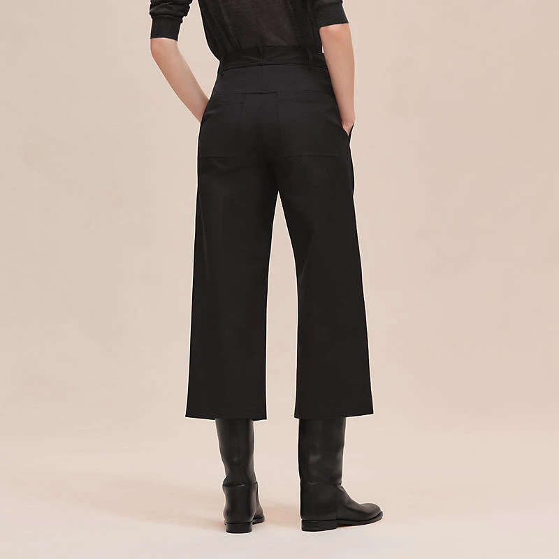 商品Hermes|Hermes/爱马仕 女士黑色棉休闲裤,价格¥8441,第6张图片详细描述