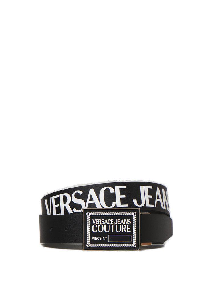 商品Versace|Versace Jeans Couture Logo Plaque Buckled Belt,价格¥893-¥900,第1张图片