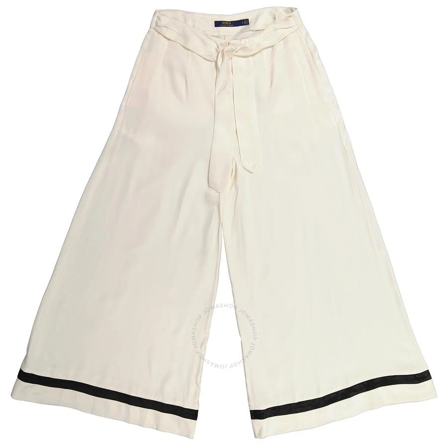 商品Ralph Lauren|White Satin Wide Leg Pants,价格¥503,第1张图片