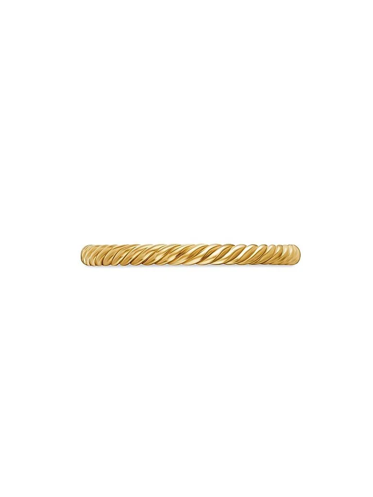 商品David Yurman|Cable Collectibles® Stack Ring in 18K Yellow Gold,价格¥7050,第5张图片详细描述