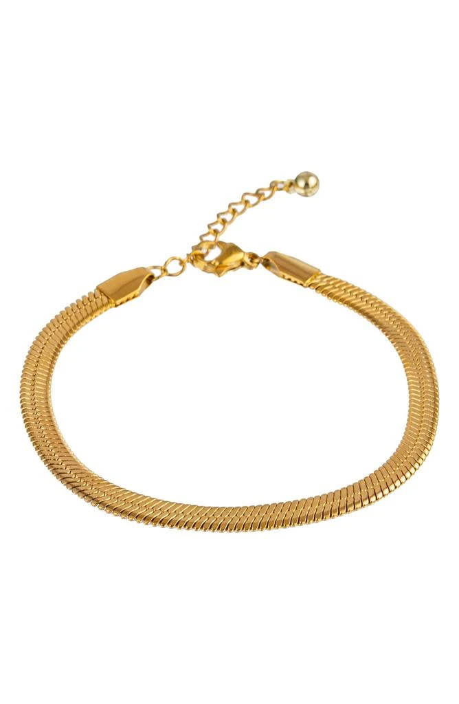 商品EYE CANDY LOS ANGELES|Ambre Set of 4 Imitation Pearl & Chain Bracelets,价格¥268,第5张图片详细描述