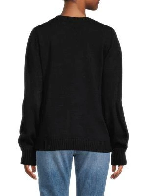 商品Karl Lagerfeld Paris|Fuzzy Choupette Motif Sweater,价格¥263,第2张图片详细描述