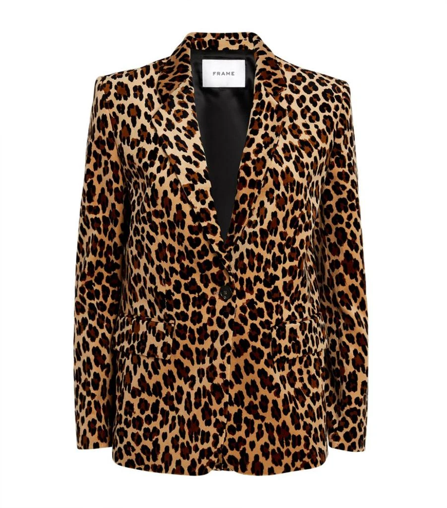 商品FRAME|Animal Print Classic Blazer,价格¥6280,第1张图片