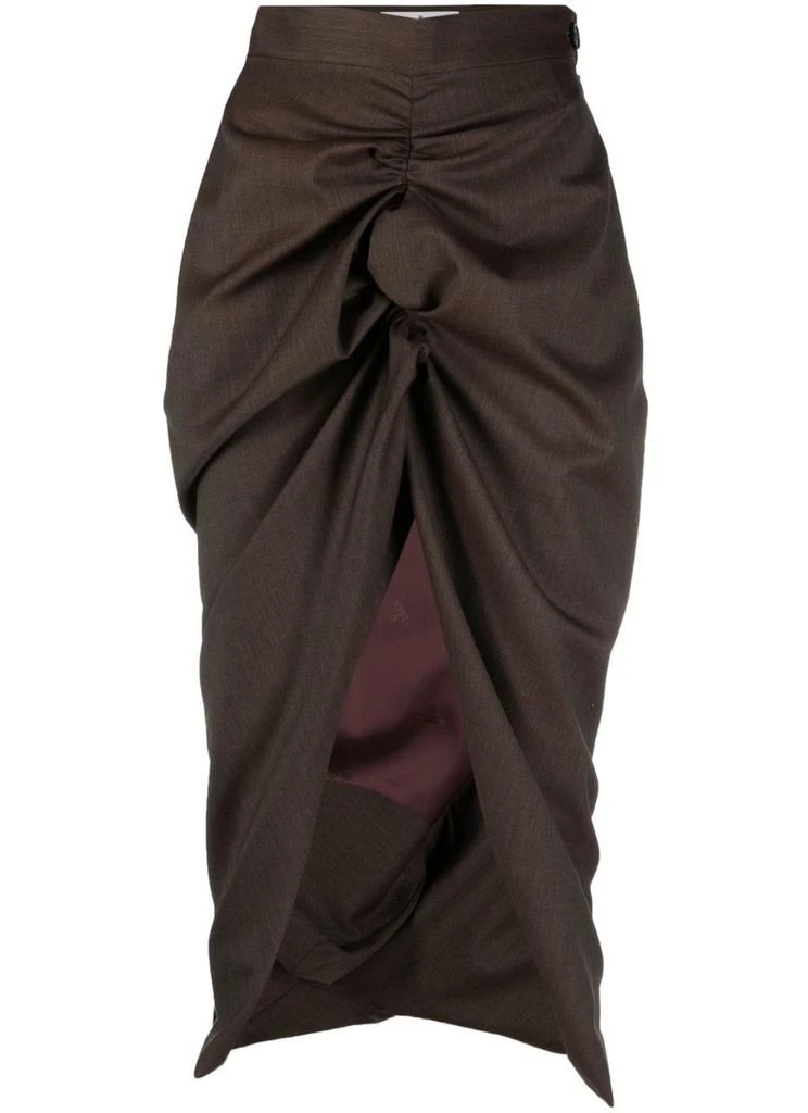 商品Vivienne Westwood|Vivienne Westwood panther skirt brown,价格¥5518,第1张图片