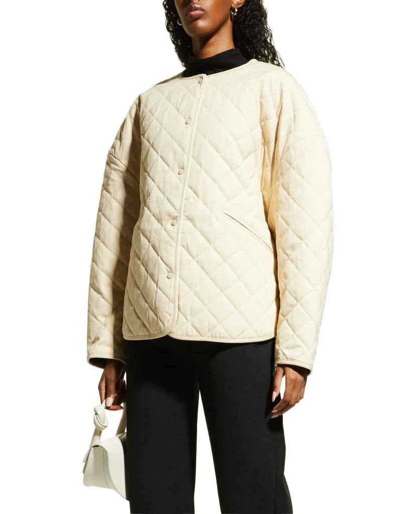 商品Totême|Quilted Oversize Canvas Jacket,价格¥1159,第1张图片