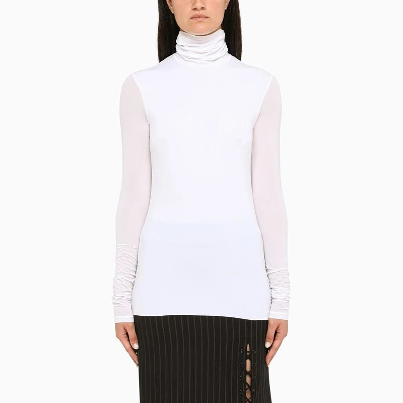 商品Max Mara|White turtleneck sweater in jersey,价格¥751,第1张图片