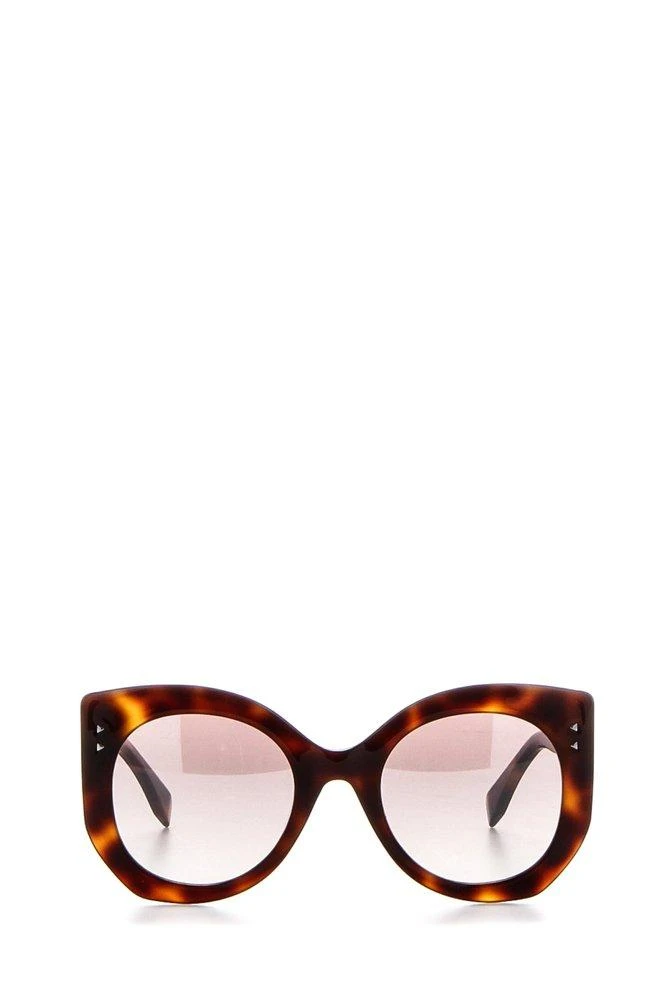 商品Fendi|Fendi Eyewear Engraved Lettering Sunglasses,价格¥2553,第1张图片
