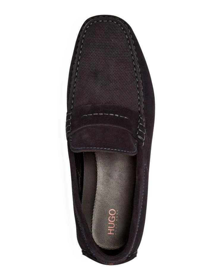 商品Hugo Boss|Dandy Perforated Suede Drivers,价格¥1514,第2张图片详细描述