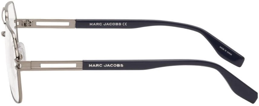商品Marc Jacobs|Gunmetal & Blue 602 Glasses,价格¥792,第3张图片详细描述