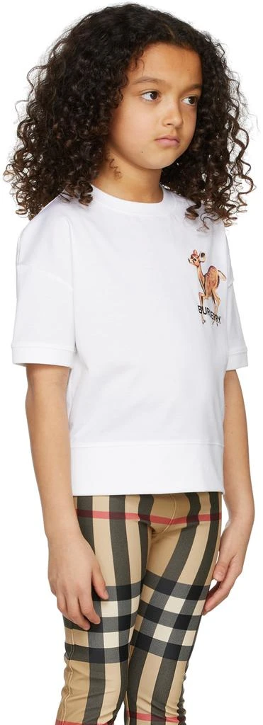 商品Burberry|白色 Deer Motif 儿童 T 恤,价格¥1661,第3张图片详细描述