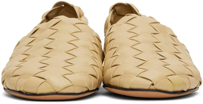 商品Bottega Veneta|Beige Intrecaccio Lagoon Slippers,价格¥17414,第2张图片详细描述