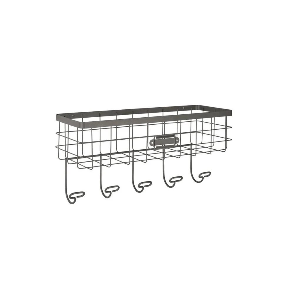 商品Spectrum|Vintage-like Living Wire Wall Mount Basket Hook Station,价格¥230,第3张图片详细描述