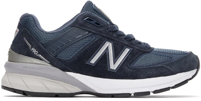 商品New Balance|Navy Made In US 990v5 Sneakers,价格¥1007,第1张图片