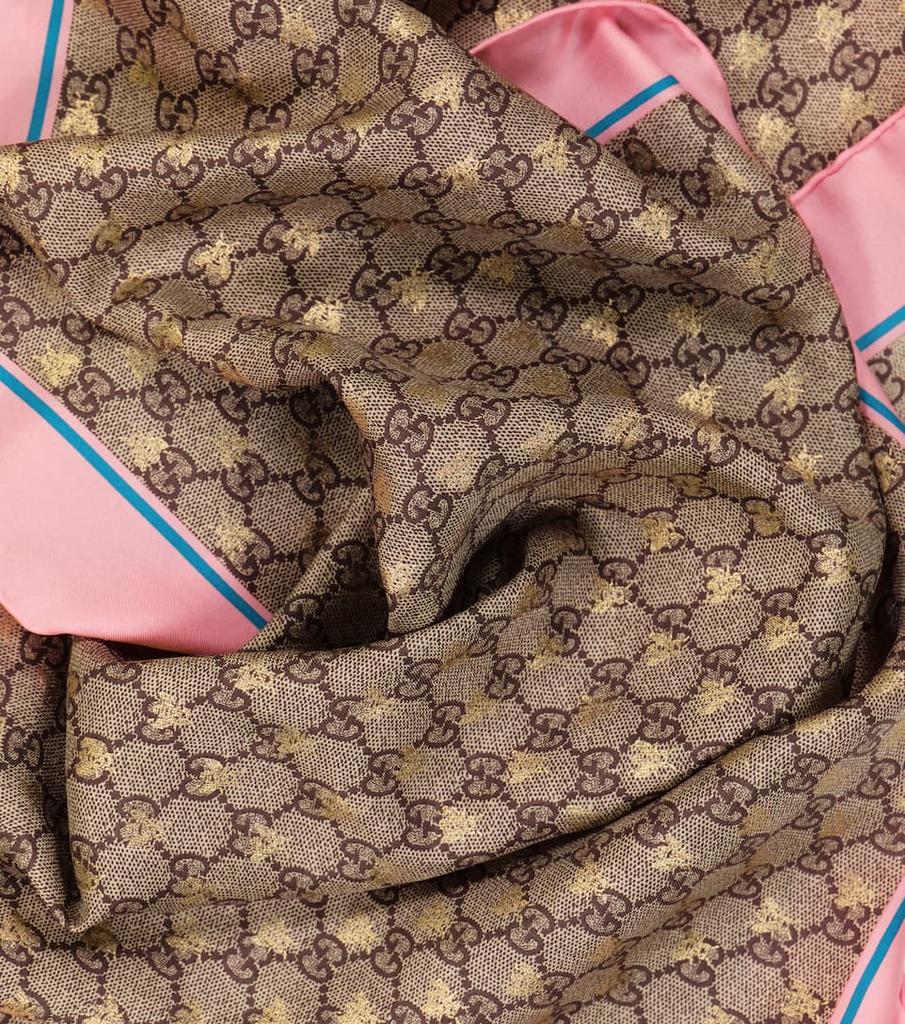 商品Gucci|GG真丝围巾,价格¥4447,第7张图片详细描述