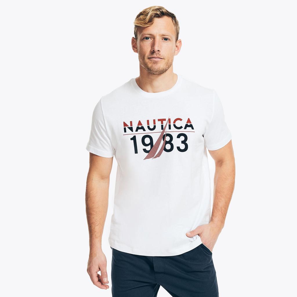 Nautica Mens 1983 Logo Graphic Sleep T-Shirt商品第7张图片规格展示