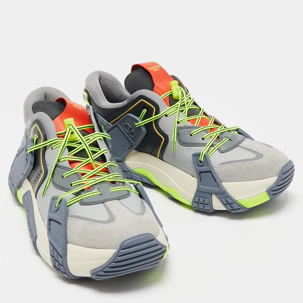 商品Valentino|Valentino Multicolor Suede and Leather VLTN Wod Sneakers Size 43.5 ,价格¥3302,第4张图片详细描述
