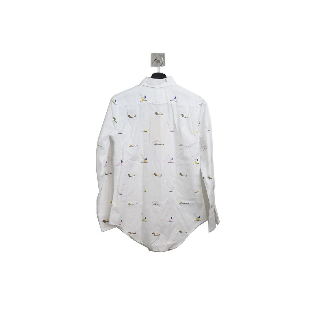 商品Thom Browne|牛津多色刺绣衬衫白色,价格¥3754,第2张图片详细描述